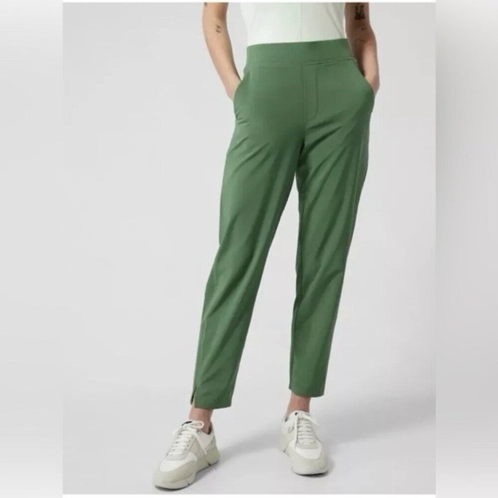Athleta Brooklyn Pants Womens 2 Green‎ Outdoor Athletic Running Athleisure